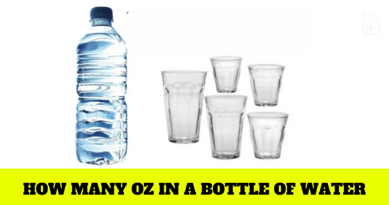How many oz in a bottle of water
